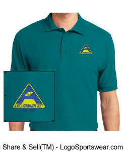 Custom Men's Silk Touch Sport Polo Shirt - Embroidery Design Zoom